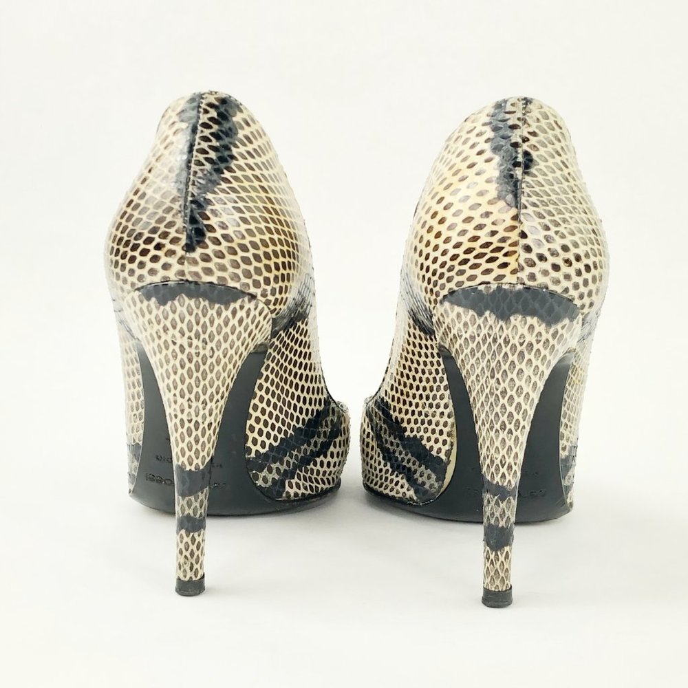 Sergio Rossi 6 Snakeskin Stiletto 4" Heels Pumps E - Picture 4 of 8